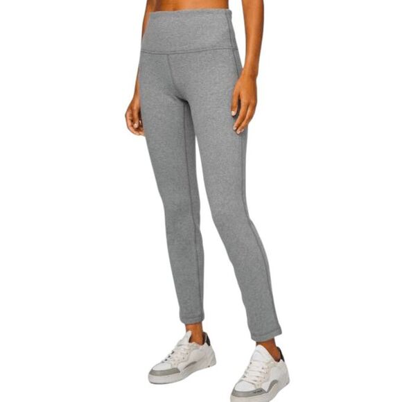 LULULEMON ATHLETICA Wunder Lounge Pant In Heathered Core Medium Grey Size 4 - Picture 4 of 7